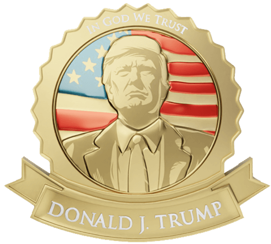Limited edition Trump lapel pin