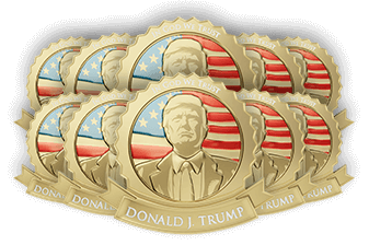 10 X trump pins